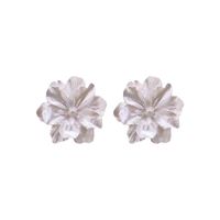 Ig Style Lady Korean Style Flower Resin Women's Ear Studs main image 3