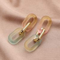 Basic Classic Style Geometric Plastic Resin Women's Drop Earrings main image 3