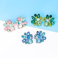 Elegant Luxurious Geometric Alloy Inlay Acrylic Glass Stone Women's Ear Studs main image 6