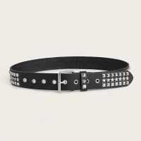Punk Solid Color Pu Leather Iron Women'S Leather Belts main image 5