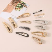 Casual Solid Color Metal Plating Hair Clip main image 3