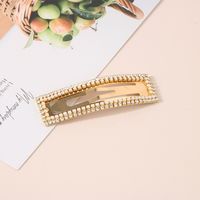 Casual Solid Color Metal Plating Hair Clip sku image 11