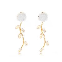 1 Paire Sucré Fleur Incruster Acier Inoxydable Zircon Boucles D'Oreilles sku image 1