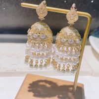 1 Pair Luxurious Beaded Tassel Inlay Copper Zircon Chandelier Earrings Drop Earrings main image 2