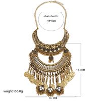 Retro Ethnic Style Tassel Coin Alloy Plating Women's Necklace main image 5
