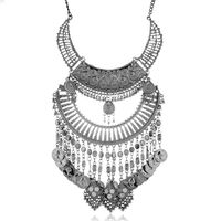 Retro Ethnic Style Tassel Coin Alloy Plating Women's Necklace sku image 3