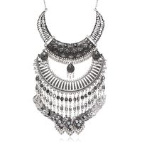 Retro Ethnic Style Tassel Coin Alloy Plating Women's Necklace sku image 1