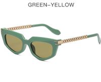 Basic Streetwear Cool Style Geometric Pc Cat Eye Full Frame Women's Sunglasses sku image 1