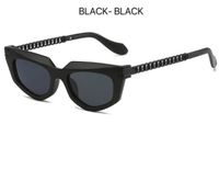 Basic Streetwear Cool Style Geometric Pc Cat Eye Full Frame Women's Sunglasses sku image 6