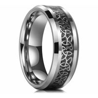 Hip-hop Symbol Titanium Steel Enamel Men's Rings sku image 1