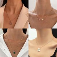 Simple Style Commute Bear Copper Plating Inlay Crystal Rhinestones Zircon 18k Gold Plated Gold Plated Silver Plated Pendant Necklace main image 7