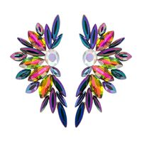 Elegant Luxurious Geometric Alloy Inlay Glass Stone Women's Ear Studs sku image 2