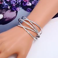 Retro Simple Style Solid Color Iron Women'S Bangle main image 1