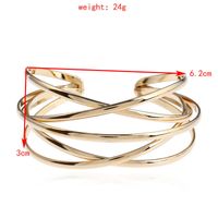 Retro Simple Style Solid Color Iron Women'S Bangle main image 4