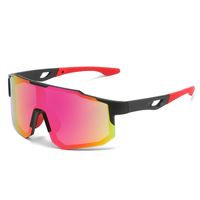 Sports Color Block Pc Biker Half Frame Sports Sunglasses sku image 6