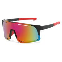 Sports Color Block Pc Biker Half Frame Sports Sunglasses sku image 2