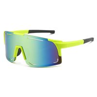 Sport Farbblock Pc Bikerin Halbbild Sport Sonnenbrille sku image 4