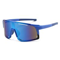 Deportes Bloque De Color Ordenador Personal Motorista Medio Cuadro Gafas De Sol Deportivas sku image 5