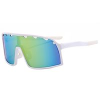 Streetwear Geometric Pc Square Full Frame Sports Sunglasses sku image 6