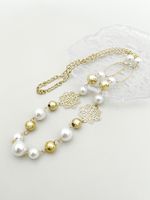 304 Stainless Steel 14K Gold Plated Casual Hip-Hop Rock Pearl Plating Hollow Out Snowflake Long Necklace main image 1