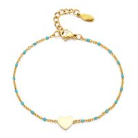 Simple Style Heart Shape Stainless Steel Plating Bracelets sku image 6