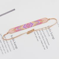 Simple Style Artistic Color Block Glass Rope Women's Bracelets sku image 3