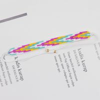 Simple Style Artistic Color Block Glass Rope Women's Bracelets sku image 6