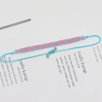 Simple Style Artistic Color Block Glass Rope Women's Bracelets sku image 2