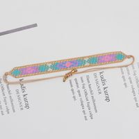 Simple Style Artistic Color Block Glass Rope Women's Bracelets sku image 9