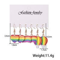 Streetwear Letter Rainbow Alloy Enamel Plating Women's Ear Hook main image 3