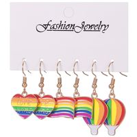 Streetwear Letter Rainbow Alloy Enamel Plating Women's Ear Hook main image 6