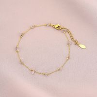 Wholesale Jewelry Casual Simple Style Irregular 304 Stainless Steel Natural Stone None 18K Gold Plated Plating Bracelets sku image 5