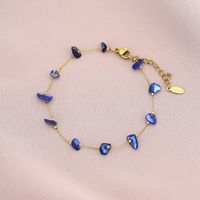 Wholesale Jewelry Casual Simple Style Irregular 304 Stainless Steel Natural Stone None 18K Gold Plated Plating Bracelets sku image 4