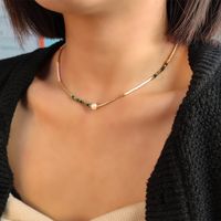 Casual Beach Devil's Eye Square Heart Shape Beaded Stone Inlay Shell Women's Necklace main image 8