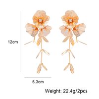 Glam Luxurious Flower 14k Gold Plated Rhinestones Alloy Wholesale Earrings Necklace main image 4