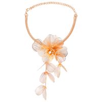 Glam Luxuriös Blume 14 Karat Vergoldet Strasssteine Legierung Großhandel Ohrringe Halskette sku image 2