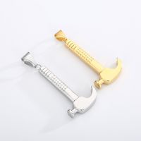 1 Piece Stainless Steel 18K Gold Plated Hammer main image 6