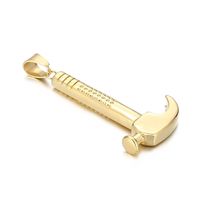 1 Piece Stainless Steel 18K Gold Plated Hammer sku image 2