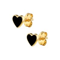 Multicolor Epoxy Heart-shaped Earrings Simple Compact Wild Earrings sku image 6