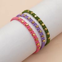 Casual Simple Style Square Rope Copper Knitting Unisex Bracelets main image 1