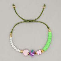 Cute Simple Style Fruit Heart Shape Beads Glass Soft Clay Wholesale Bracelets sku image 2
