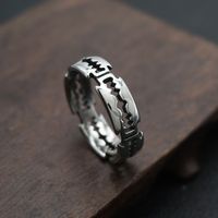 Punk Cool Style Solid Color Stainless Steel Unisex Rings main image 1