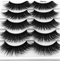 Fashion 5 Pairs Artificial Mink Hair Natural Thick False Eyelashes Wholesale sku image 1