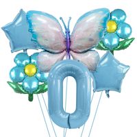Geburtstag Schmetterling Aluminiumfolie Gruppe Luftballons sku image 30