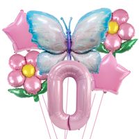 Date D'anniversaire Papillon Film D'aluminium Fête Ballons sku image 20