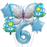 Date D'anniversaire Papillon Film D'aluminium Fête Ballons sku image 26