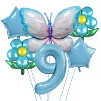 Geburtstag Schmetterling Aluminiumfolie Gruppe Luftballons sku image 29