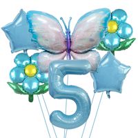 Date D'anniversaire Papillon Film D'aluminium Fête Ballons sku image 25