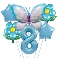 Date D'anniversaire Papillon Film D'aluminium Fête Ballons sku image 28