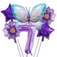 Geburtstag Schmetterling Aluminiumfolie Gruppe Luftballons sku image 37